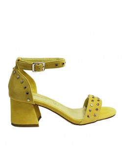 sandales jaune carmela 66629 vue de coté