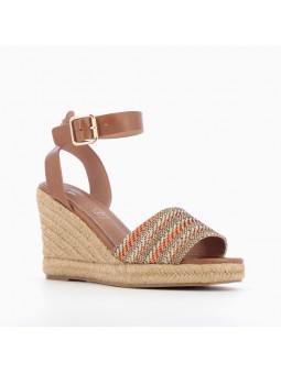 sandales talons compensés vanessa wu sd1902 orange