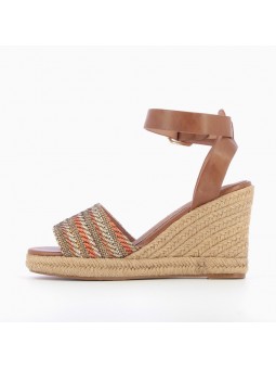 sandales talons compensés vanessa wu sd1902 orange vue interieur