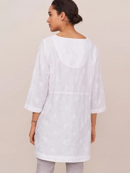 tunique white stuff bailey blanche 429266 vue de dos