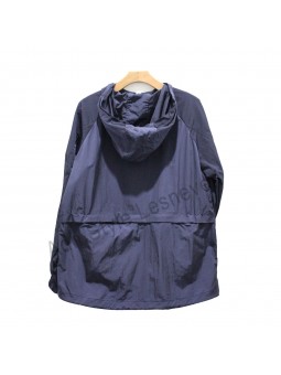 anorak coupe vent flotte marine de dos