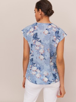 top rae bleu white stuff  433408 vu de dos