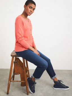 cardigan white stuff lola crew corail 433006