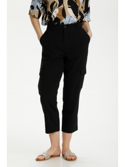 pantalon kaffe kaeda noir vu de face