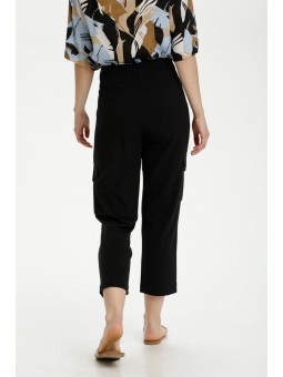 pantalon kaffe kaeda noir vu de dos