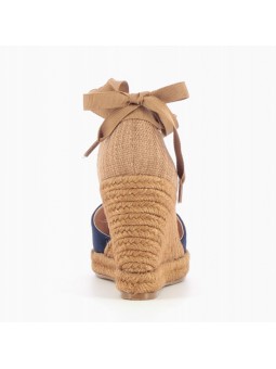 sandales talons compensés vanessa wu sd1781 marine vu de dos