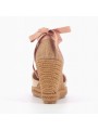sandales talons compensés vanessa wu sd1781 beige vu de dos