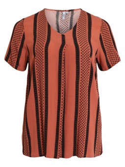 tunique grande taille terracotta ciso 211527