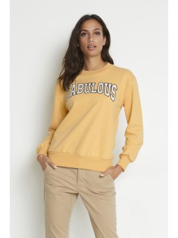 SWEAT KABESSIE JAUNE KAFFE