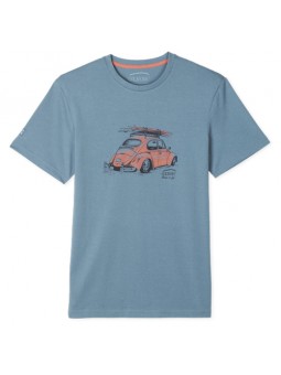 t shirt oxbow ticox bleu