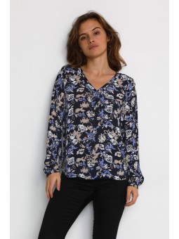 BLOUSE KAEKUA NAVY KAFFE