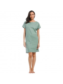 ROBE ELISE VERTE PASTUNETTE
