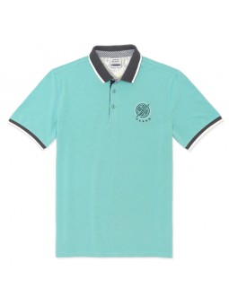 polo manches courtes oxbow nachem turquoise