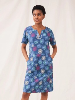 ROBE RUBY JERSEY BLEU WHITE...