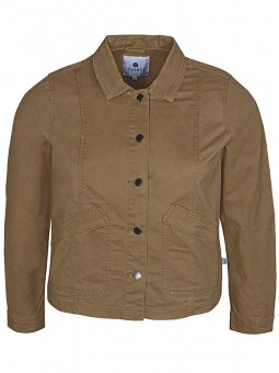 veste fine grandes tailles zhenzi kaki de face