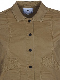 encolure veste fine grandes tailles zhenzi kaki