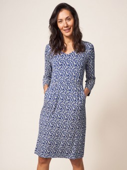 ROBE TALLIE NAVY WHITE STUFF