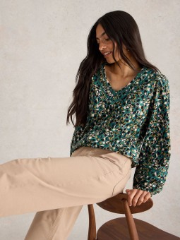 BLOUSE BETTY VERTE WHITE STUFF