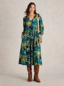 ROBE MEGAN BLEUE WHITE STUFF