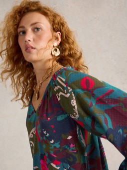 TUNIQUE IMOGEN VERTE WHITE...