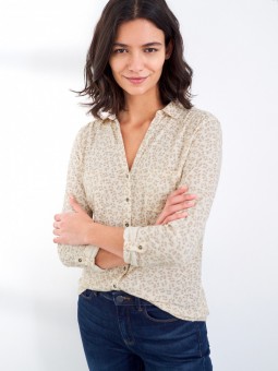 tunique pocket jersey white stuff beige