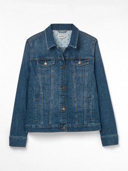 blouson en jean white stuff 428839 de face