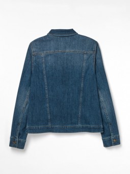 blouson en jean white stuff 428839 de dos