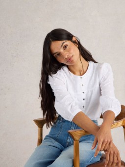 BLOUSE ELISE DOBBY WHITE STUFF