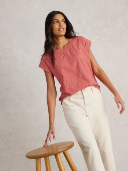 TOP BETTY CORAIL WHITE STUFF