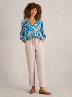 PANTALON ELLE LINEN BEIGE...