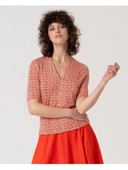 BLOUSE AMBRE ROUGE SURKANA