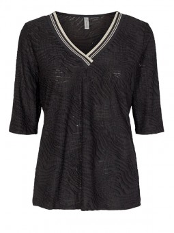 tee-shirt manches courtes noir soya concept