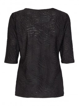 t-shirt manches courtes noir soya concept