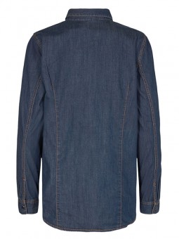 chemise jean foncé soya 16873 vue de dos