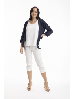 GILET BOLERO NAVY ORIENTIQUE