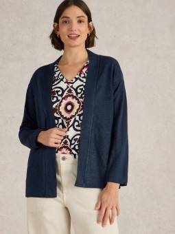 CARDIGAN CARLY LINEN MARINE...