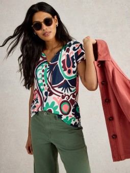 T SHIRT NELLY NOTCH NECK...