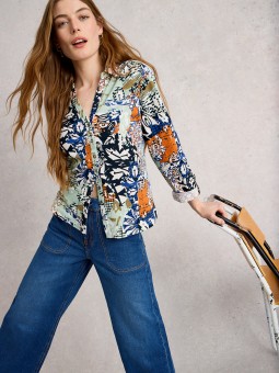 CHEMISE  ANNIE ORANGE WHITE...