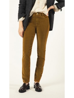 PANTALON CLEM.VELOURS BRONZE