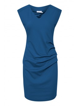 robe ajustee Kaffe bleue face