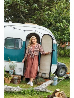 robe grande taille ciso 211515 terracotta