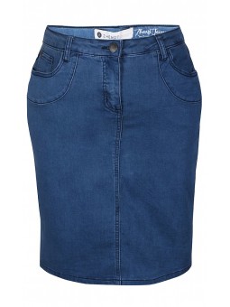 jupe en jean clair grandes tailles zhenzi 2103277