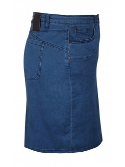 jupe en jean clair grandes tailles zhenzi 2103277 vue de profil