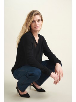 tunique amber kaffe noire portée