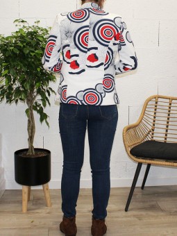 veste imprimée livia de dos