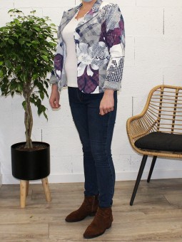 veste imprimée fantaisie celia de profil