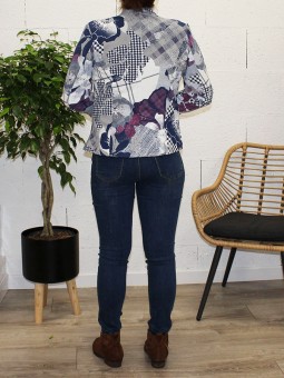 veste imprimée fantaisie celia de dos