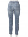pantalon body perfect raye bleu de dos