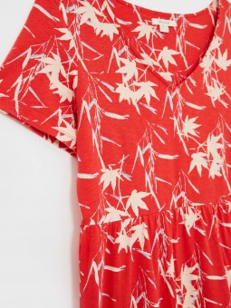 détail encolure robe emily fairtrade  white stuff 433494 