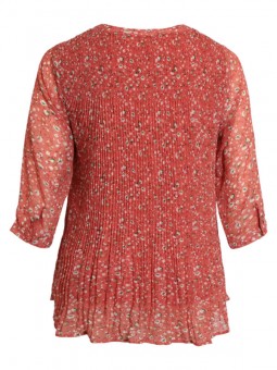 tunique ciso grande taille 211022 corail de dos